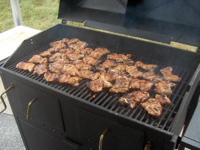 BBQ Chicken on grill