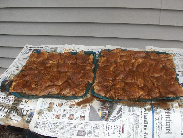 Chicken on charcoal grill