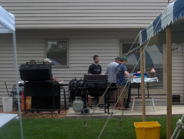 Outdoor cooking setup