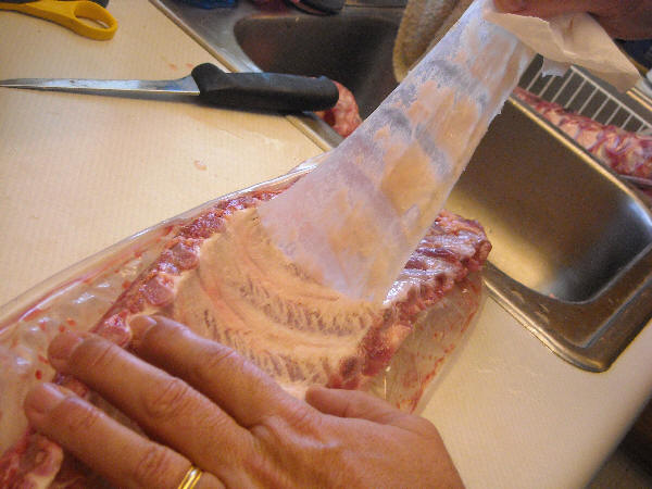 Removing the membrane in one piece