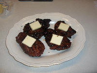 Finished steak dinner