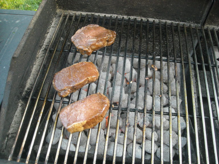Steaks on the grill